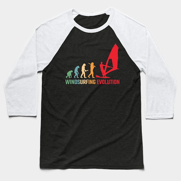 windsurfing Baseball T-Shirt by Mandala Project